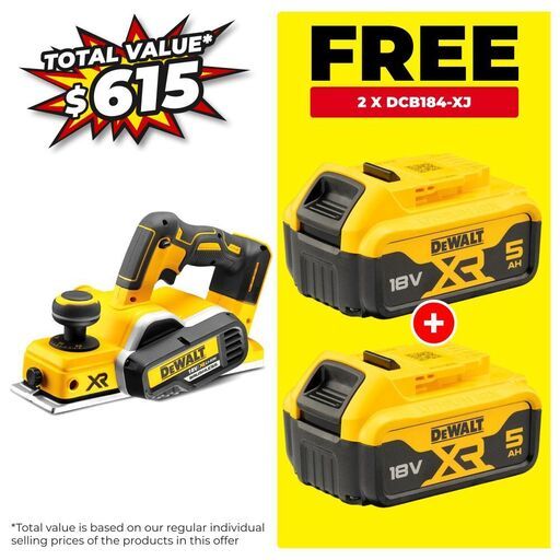 DeWalt DCP580N-XE 18V XR Li-ion Cordless Brushless Planer - Skin Only