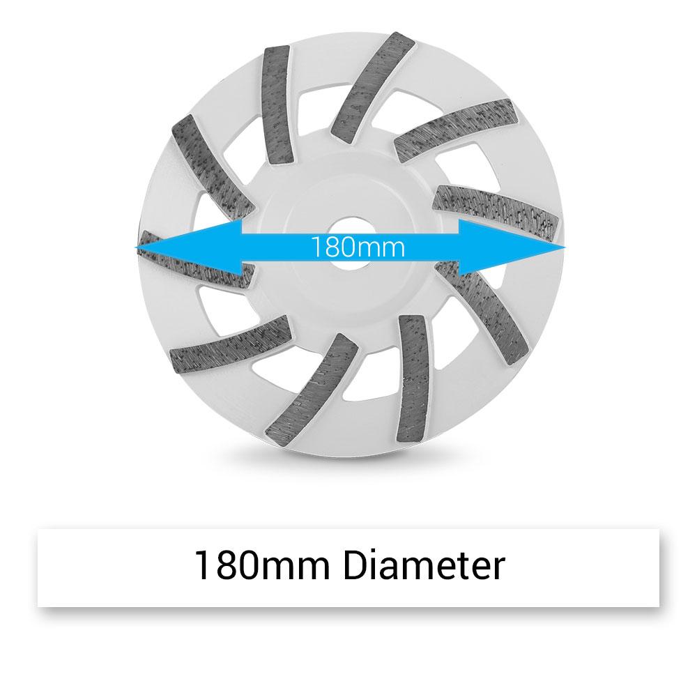 Xtorque XTOCGF7CTDK 180mm (7") 40 Grit Coarse Grinding Diamond Cup Wheel – image 3