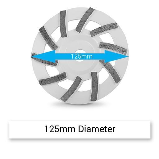 Xtorque XTOCGF5CTDK 125mm (5") 40 Grit Coarse Grinding Diamond Cup Wheel – image 3