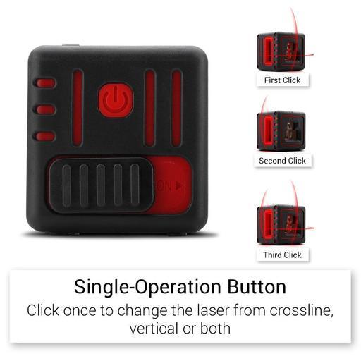 CPI CUBE Red Beam Self-Levelling Cross Line Laser Level