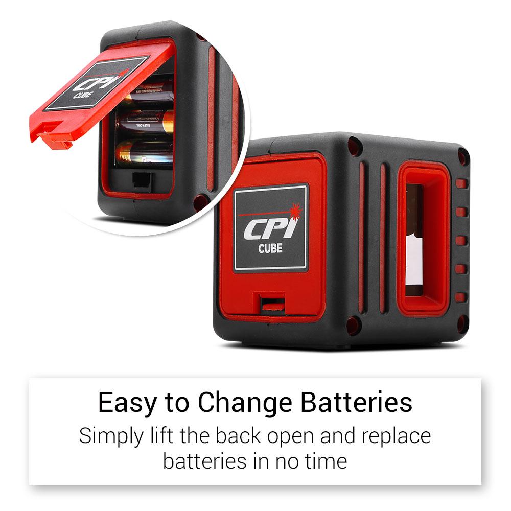 CPI CUBE Red Beam SelfLevelling Cross Line Laser Level