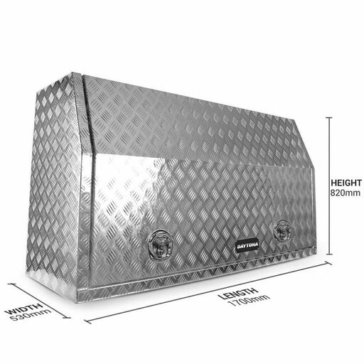 Daytona BIS1700 2.0mm 1700mm x 530mm x 820mm Full Lid Aluminium Tool Box – image 3