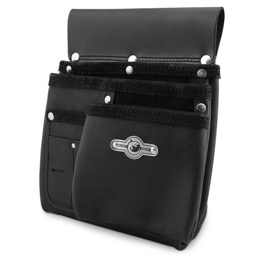Bluetongue BLU4107 Black Leather 3 Pocket Nail Bag – image 2
