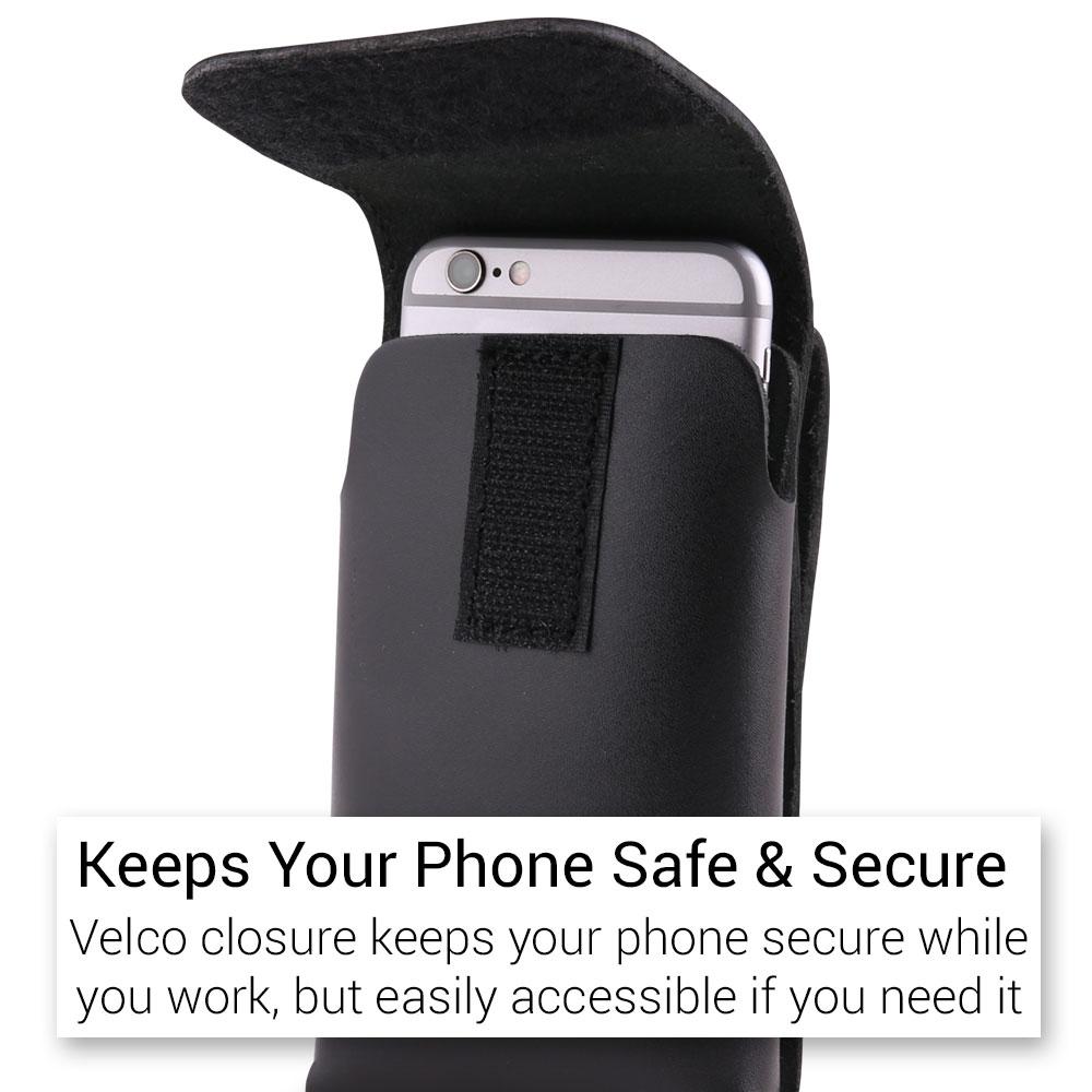Bluetongue BLU4162 Black Leather Smartphone Pouch  – image 2