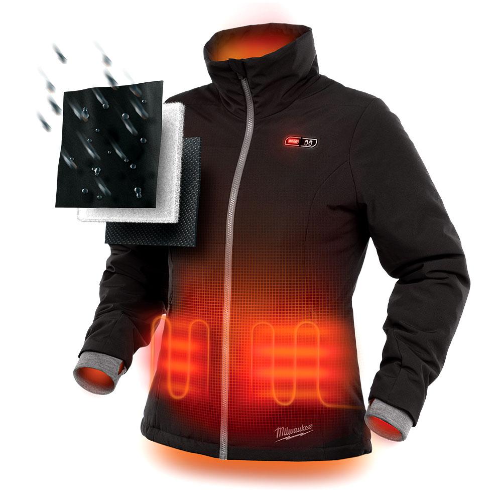 Milwaukee M12HJBLACK6W0XS 12V Liion Cordless Heated Black Jacket