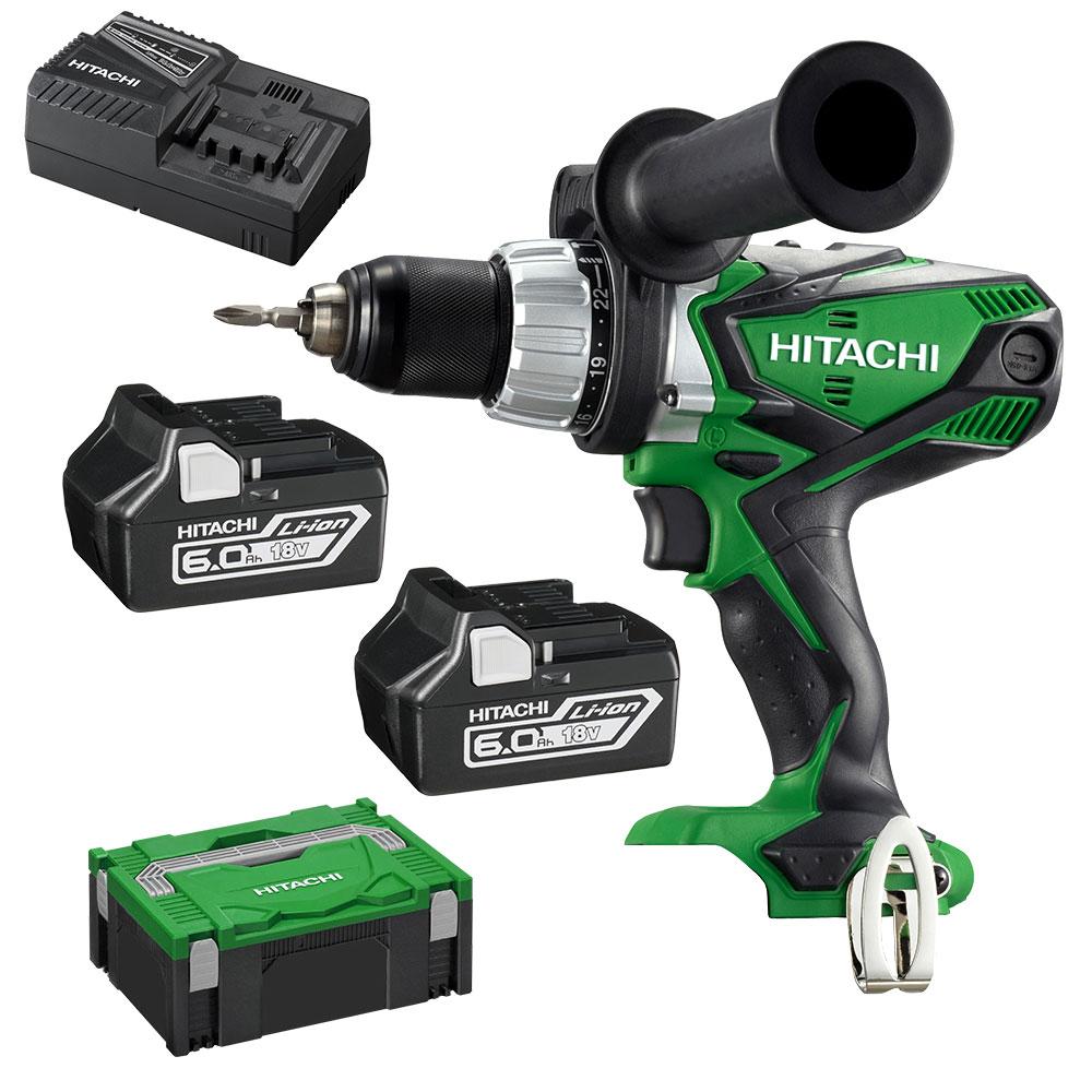 Hitachi DV18DSDL(HX) 18V 6.0Ah LiIon Cordless Slide Impact (Hammer