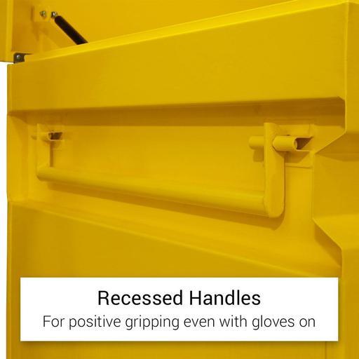 Daytona B1200-W 1220 x 765 x 890mm Yellow Steel Jobsite Tool Box Sitebox with Drawer and Caster Wheels – image 13