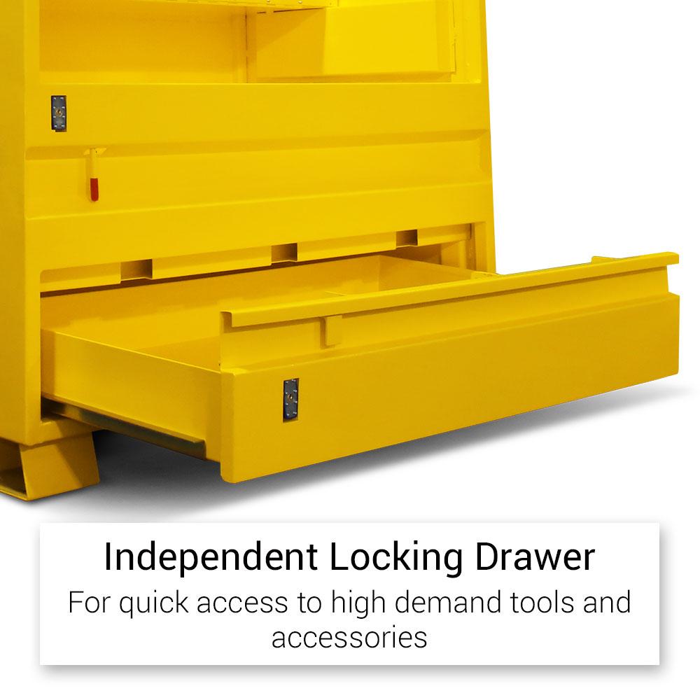 Daytona BT1200 1220 x 765 x 1170mm Yellow Steel Jobsite Tool Box