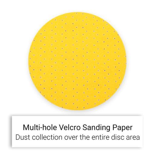 Bayer SP120 5pce 120 Grit 225mm (8.8") Multi-Hole Velcro Sanding Paper – image 5