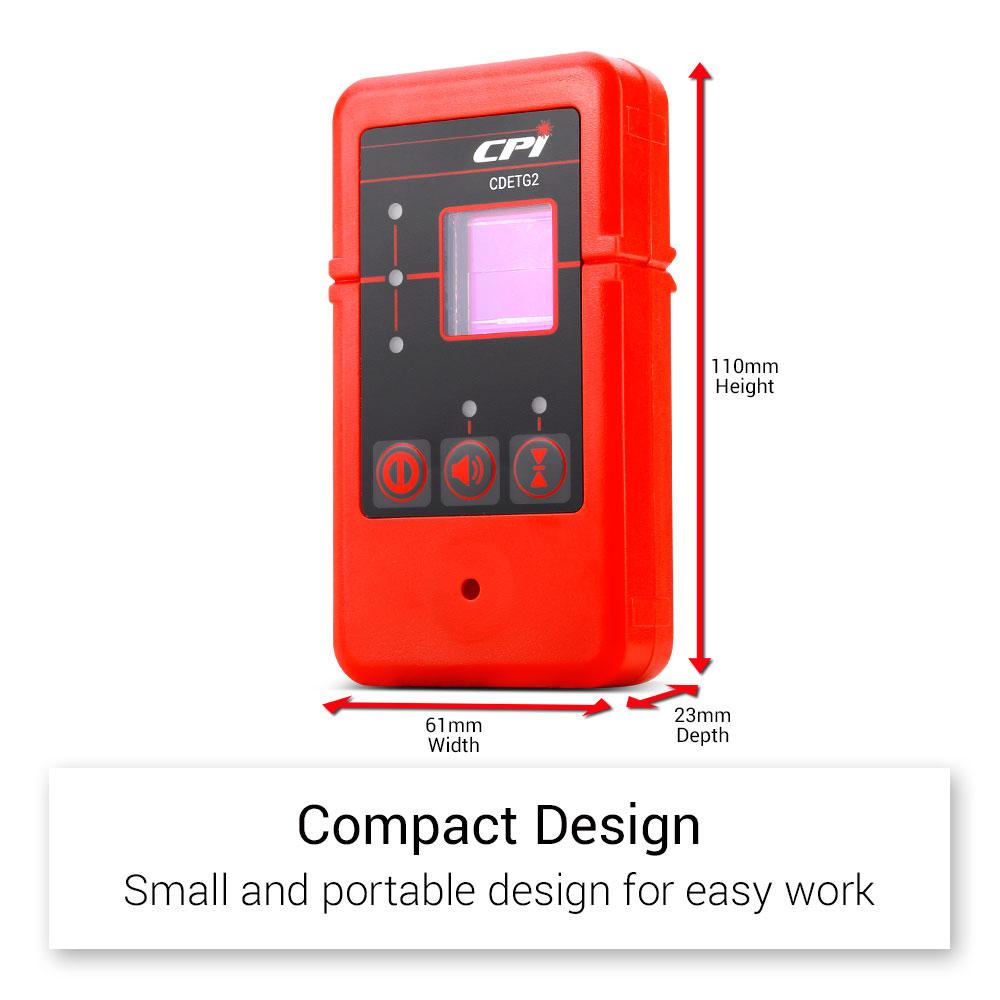 CPI CDETG2 Compact Red & Green Beam Line Laser Detector