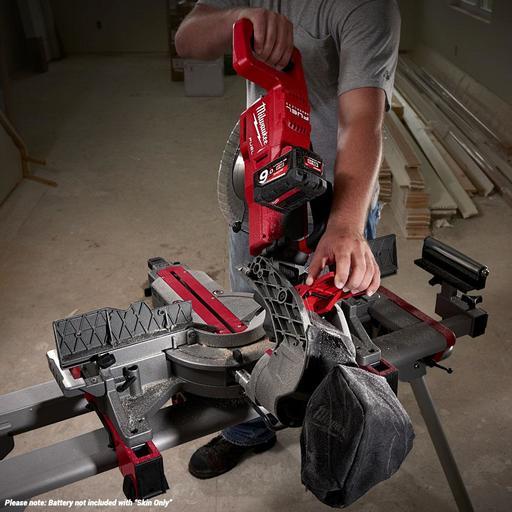 Milwaukee M18FMS254-0 18V Li-ion Cordless Fuel 254mm (10") Dual Bevel Sliding Compound Mitre Saw - Skin Only – image 10