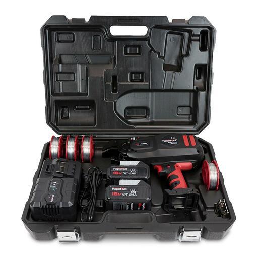 RAPIDTOOL RT-40A 18V 4.0Ah Li-ion Cordless Brushless Rebar Tying Machine Combo Kit – image 3