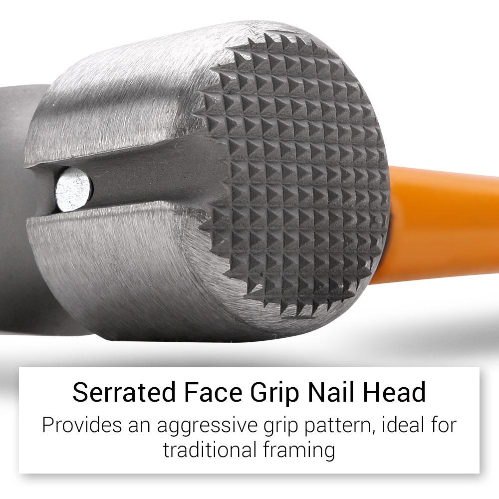 Vaughan 7172 14oz Dalluge Titanium Serrated Face Claw Hammer