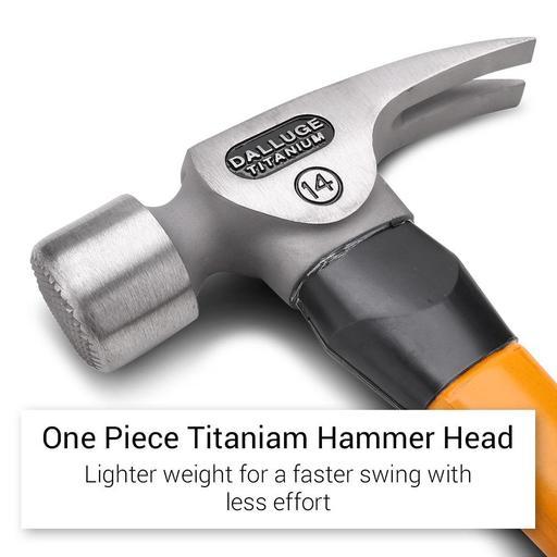 Vaughan 7172 14oz Dalluge Titanium Serrated Face Claw Hammer