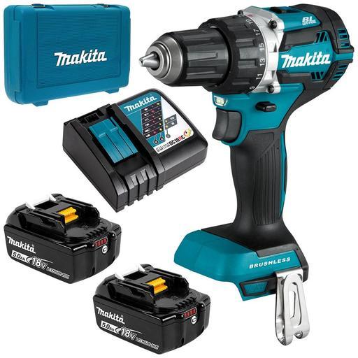 Makita DDF484RTE 18V 5.0Ah Li-ion Cordless Brushless Heavy Duty Driver Drill Combo Kit