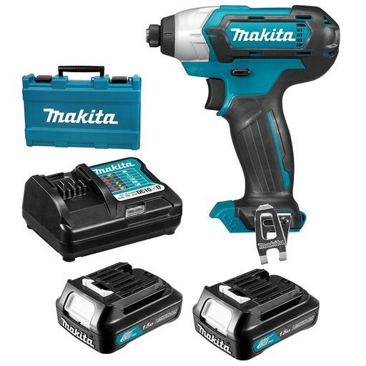 Makita TD110DWYE 12V Max 1.5Ah Li-ion CXT Cordless Impact Driver Drill Combo Kit