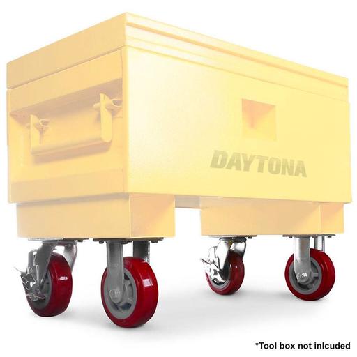 Daytona BWHE 152mm (6") Tool Box Caster Wheels 4 Pce Kit For Site