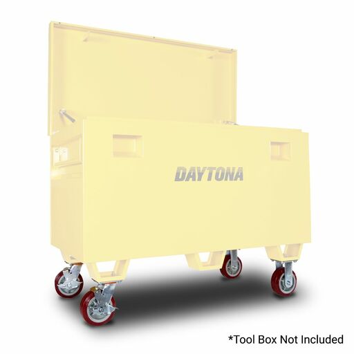Daytona BWHE 4pce 152mm (6") Tool Box Caster Wheel Kit For Site Storage Boxes