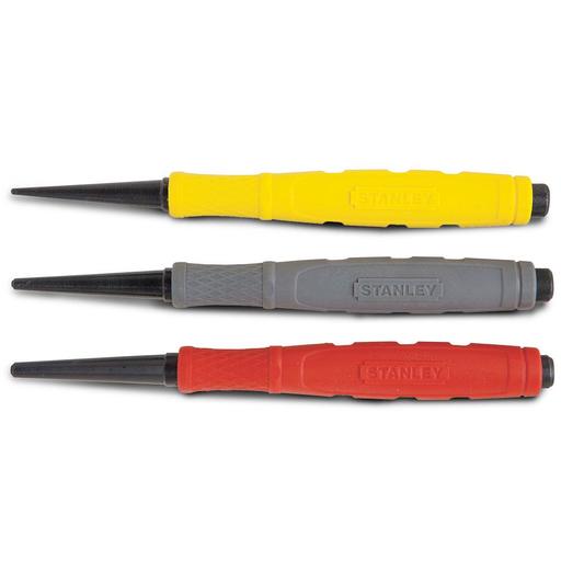 Stanley 58-930 3pce Nail Punch Cushion Grip Set