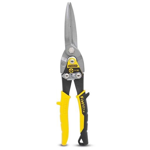 Stanley 14-566 Straight Cut Long Aviation Snips (Yellow)