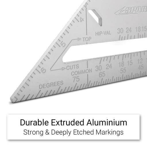 Sparrow BQS7 178mm (7") Aluminium Quick Rafter Square – image 2