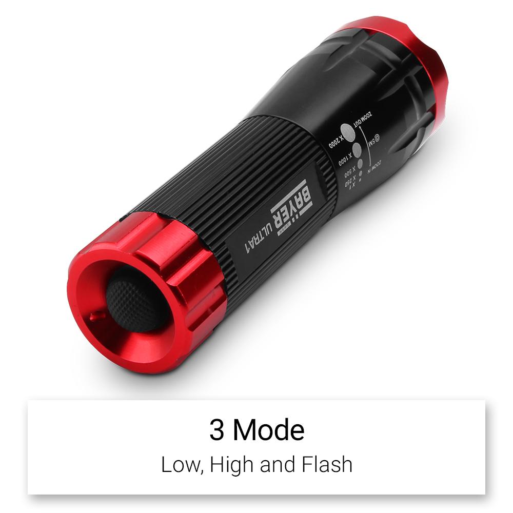 Bayer ULTRA1 5W 200LM CREE XPE R3 LED Zoomable Torch With Batteries – image 6