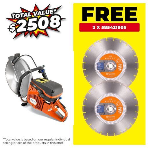 Husqvarna K970 MKIII 16" (967348101) 4.8kW 400mm (16") Concrete Saw