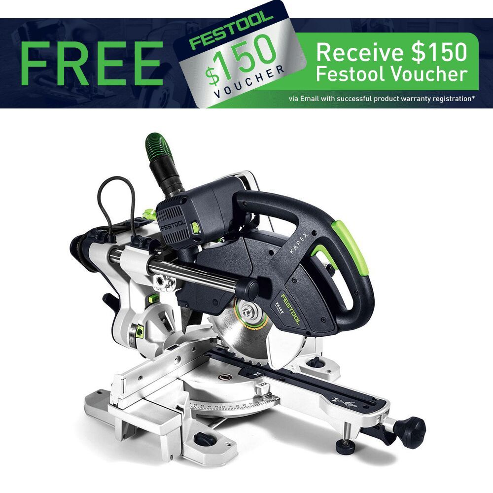 Festool KS 60 E (561687) 1200W 216mm (8-1/2") Slide Compound Mitre Saw – image 1