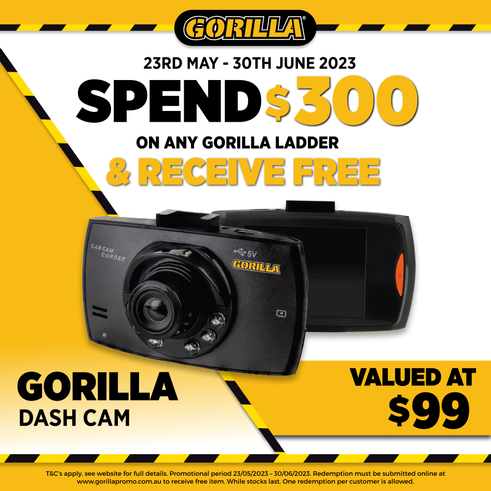 Gorilla PL0406HD 6Step 1.21.8m Height Adjustable Aluminium Platform