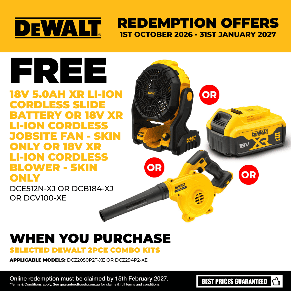 DeWalt DCZ294P2-XE 18V 5.0Ah XR Cordless Brushless Compact 2pce Combo Kit – image 4