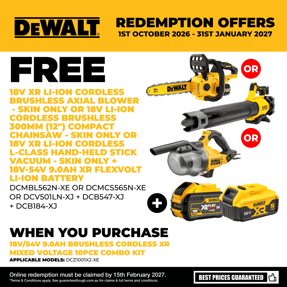 DeWalt DCZ1001X2-XE 18V/54V 9.0Ah Brushless Cordless XR Mixed Voltage 10pce Combo Kit – image 3