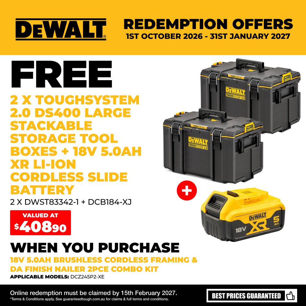 DeWalt DCZ245P2-XE 18V 5.0Ah Brushless Cordless Framing & DA Finish Nailer 2pce Combo Kit – image 3